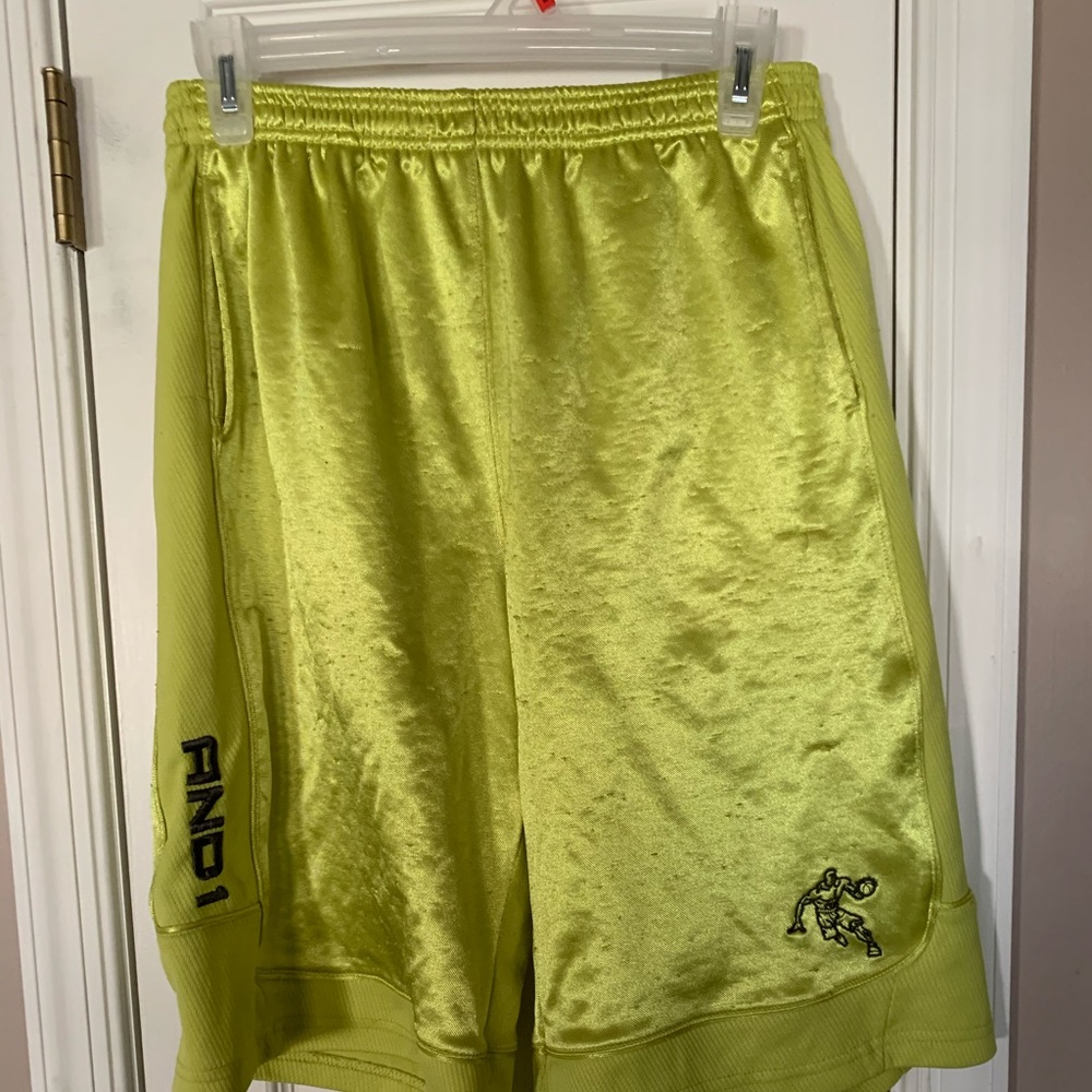 Neon Green And1 Shorts